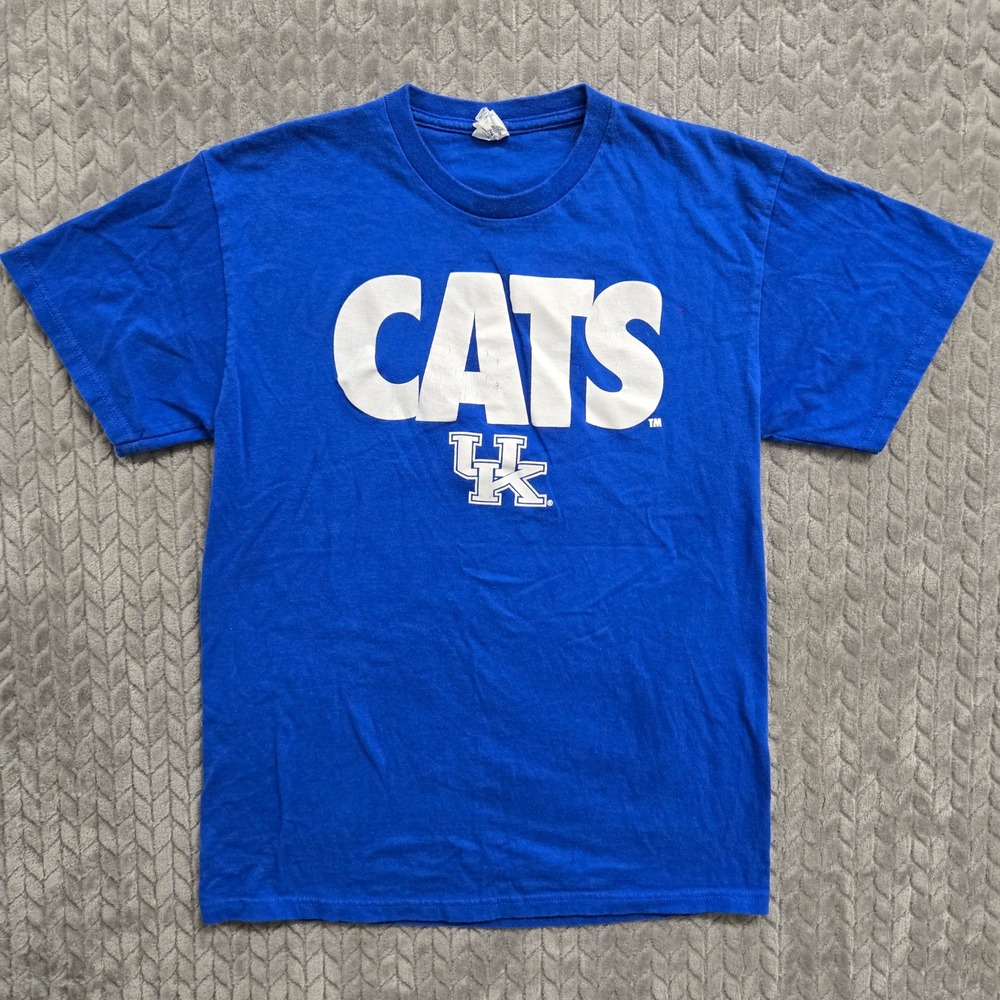 Kentucky Wildcats T Shirt Mens Size M‎ Blue CATS NCAA College Football